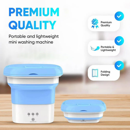 SEMI AUTOMATIC FOLDING 2KG SMALL MiNi WASHING Machine With DRYER Deep Cleaning - Washer with Dryer Folding Washing Machine, Capacity: 2 kg