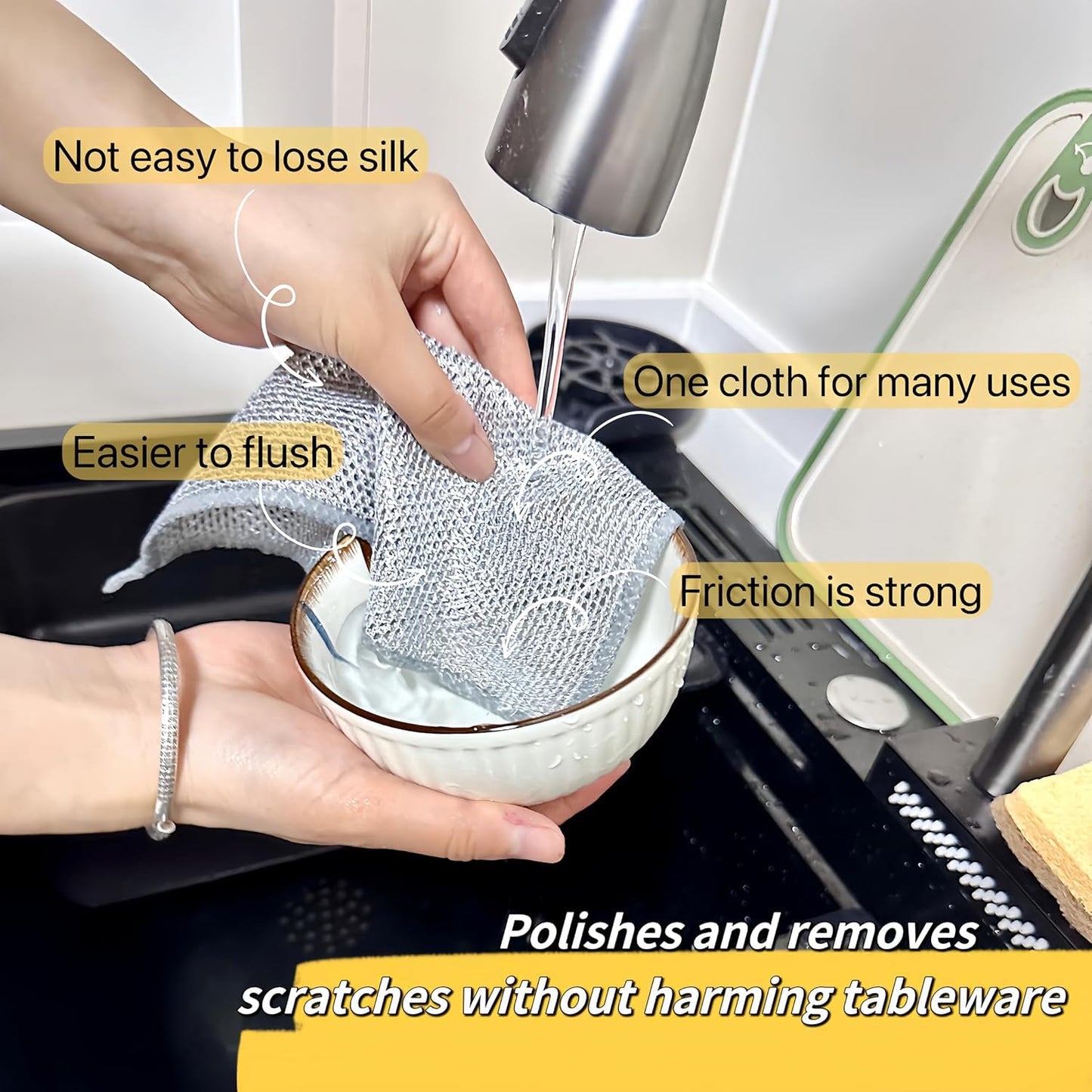 Steel Wire Dish Cloth™ , 30 piece/pack